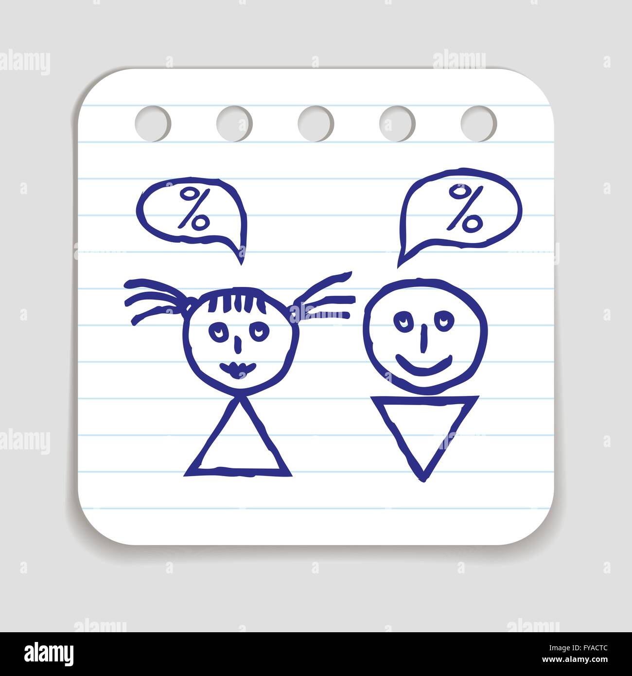 Doodle Shopping Icon Stock Vector Image & Art - Alamy