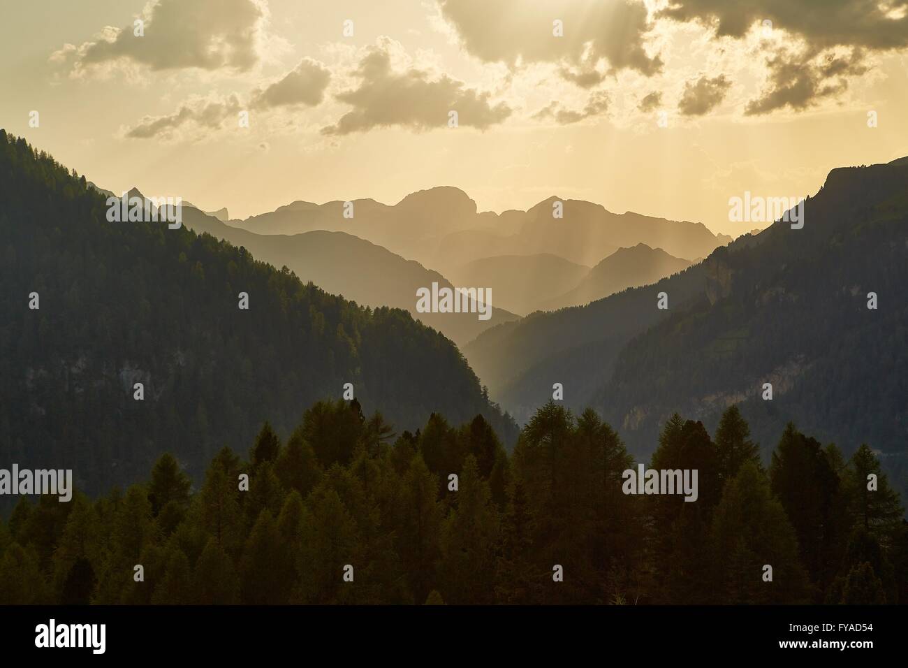 Dolomites Summer Landscape Stock Photo - Alamy