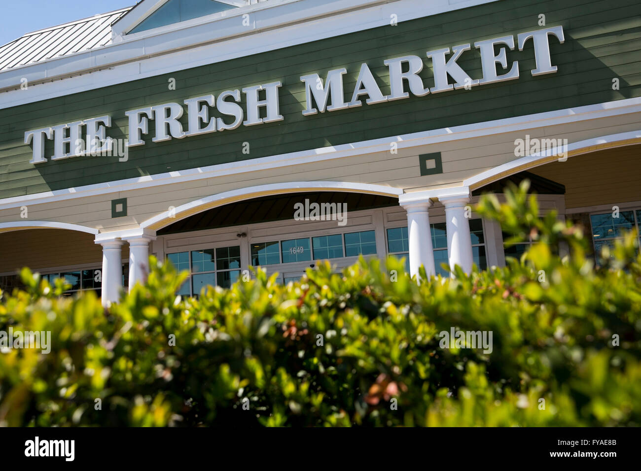 A logo sign outside of a The Fresh Market grocery store location in Rockville, Maryland on April