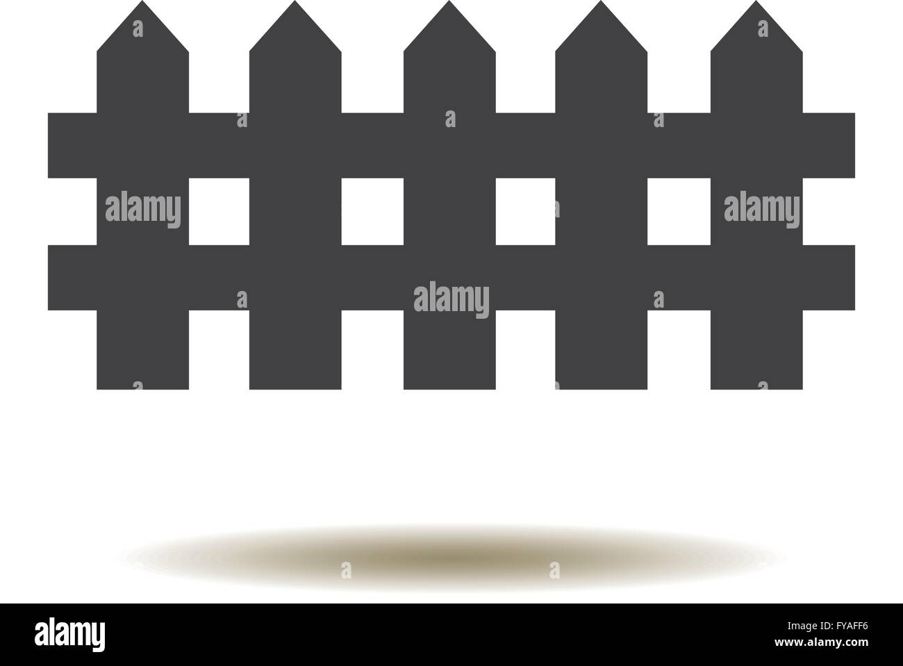 vector illustration of a fence icon isolated Stock Vector Image & Art ...