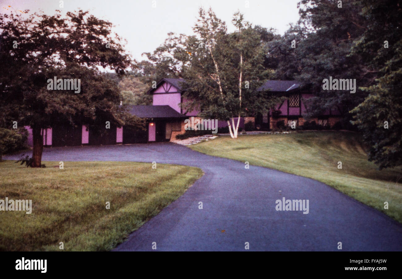 The Chanhassen home belonging to the musician Prince taken in 1983. His home studio Kiowa Trail Home Studios was located here. Stock Photo