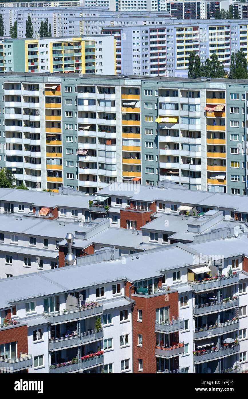 Wohnsiedlung, Allee der Kosmonauten, Marzahn, Berlin, Deutschland Stock Photo