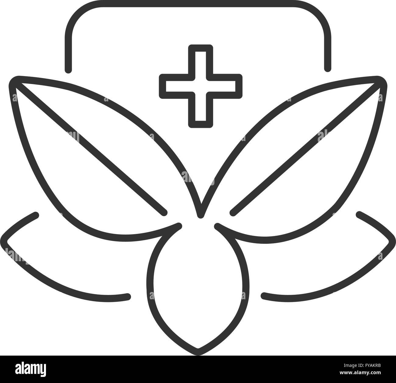Line Icon Style, Alternative medicine icon Stock Vector Image & Art - Alamy