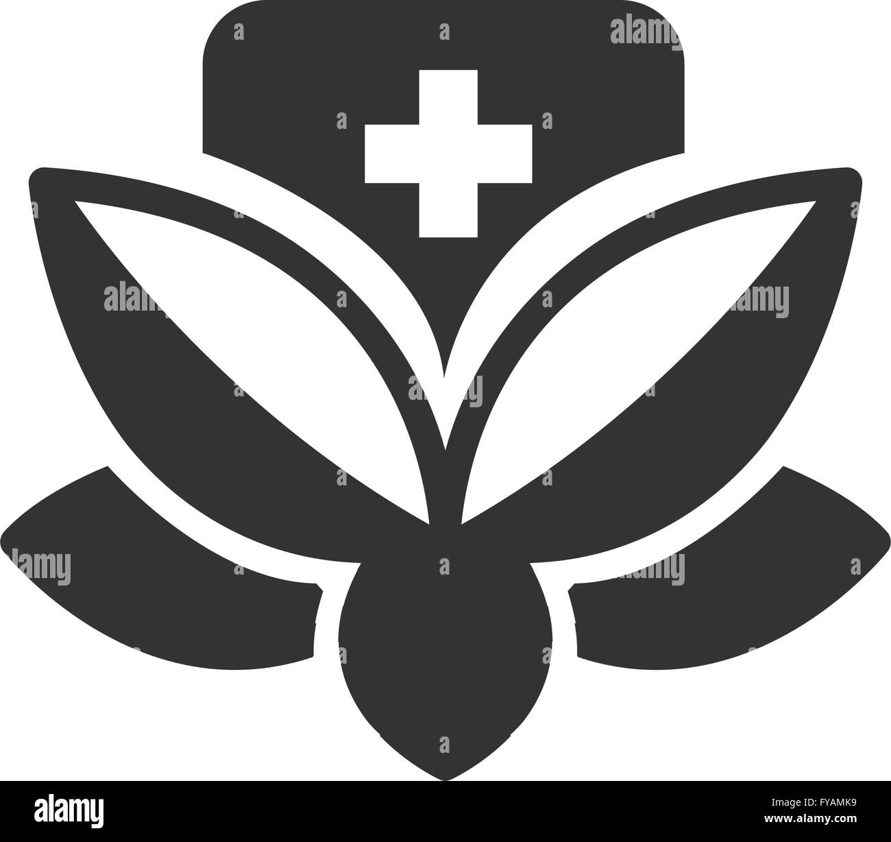 Bold Icon Alternative medicine icon Stock Vector Image & Art - Alamy