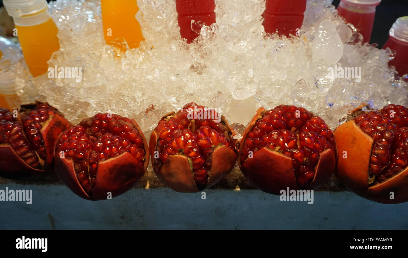 asian street food with fresh drinks Stock Photo Alamy