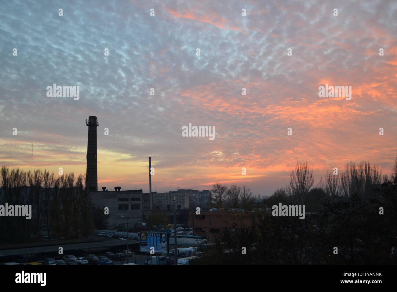 Cloudy sky at sunset hi-res stock photography and images - Alamy