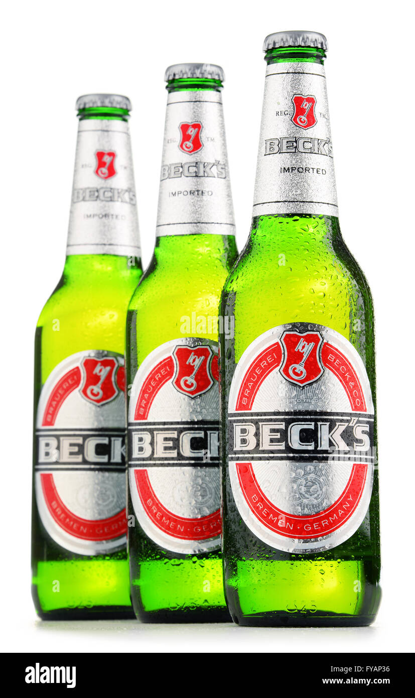 Bottles of Beck's beer Stock Photo - Alamy