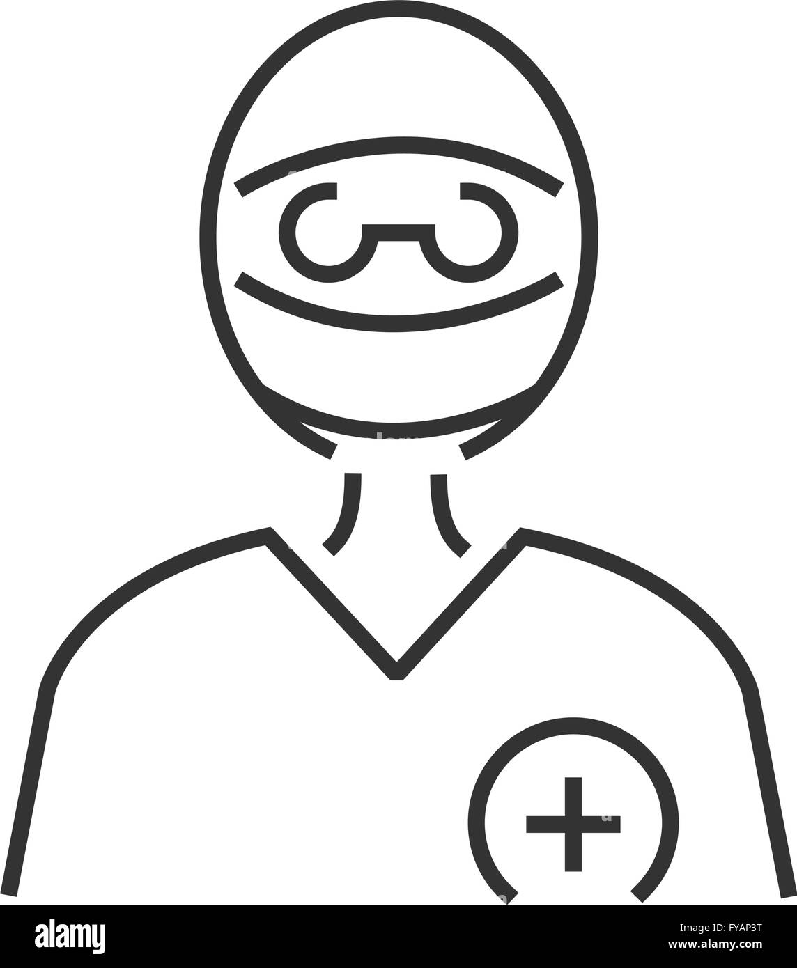 line icon Surgeon Doctor Icon, avatar Stock Vector Image & Art - Alamy