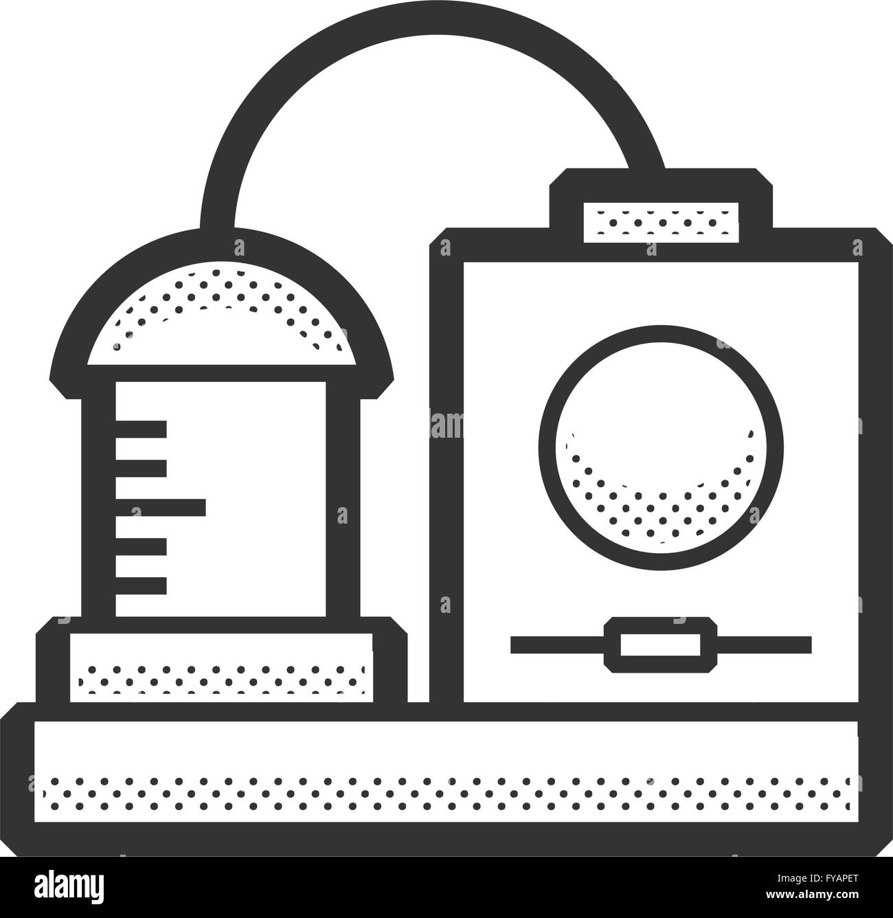 Medical Device Icon, Dialysis machines Stock Vector