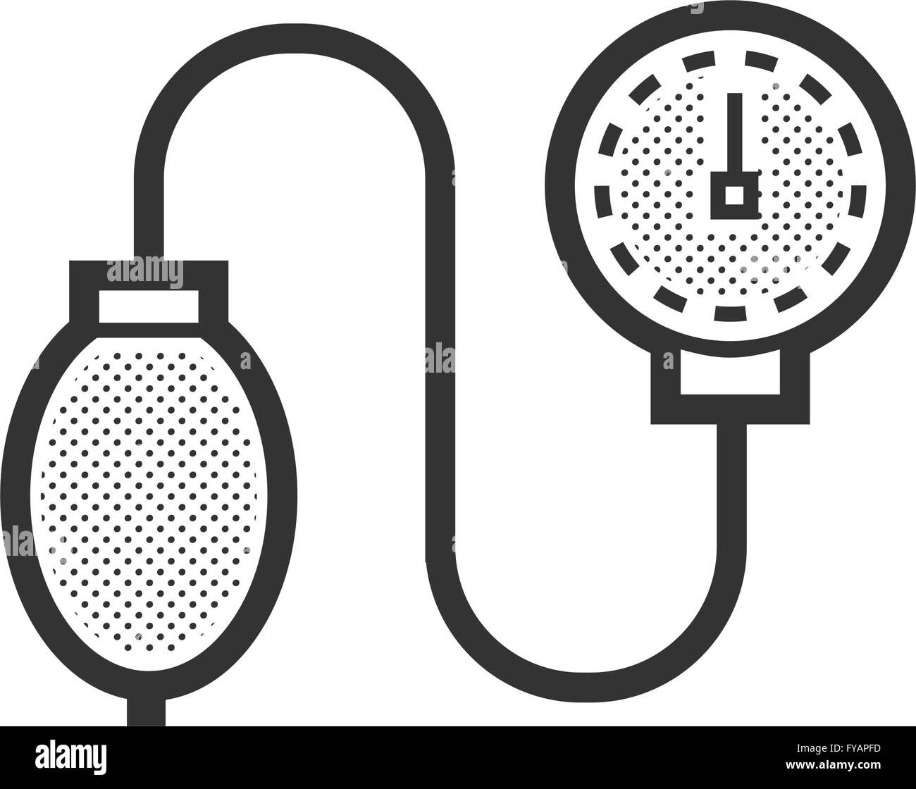 Medical Device Icon, Check pressure Stock Vector