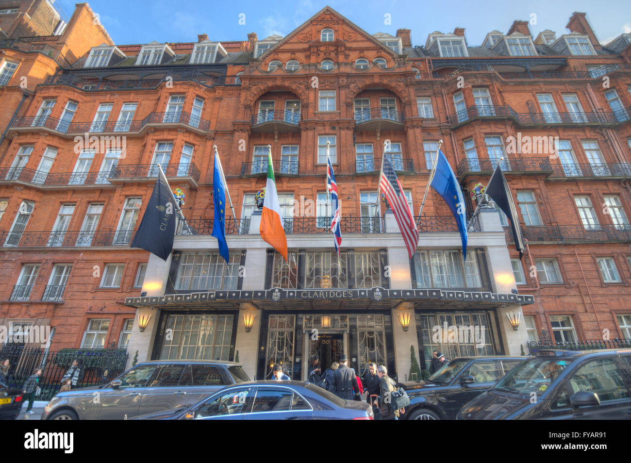 Claridge's 5 star hotel in Mayfair. Stock Photo