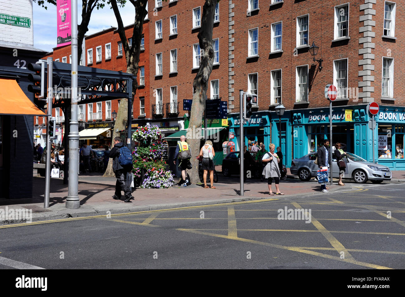 Pedestrian crossing in ormond quay lower hires stock photography and