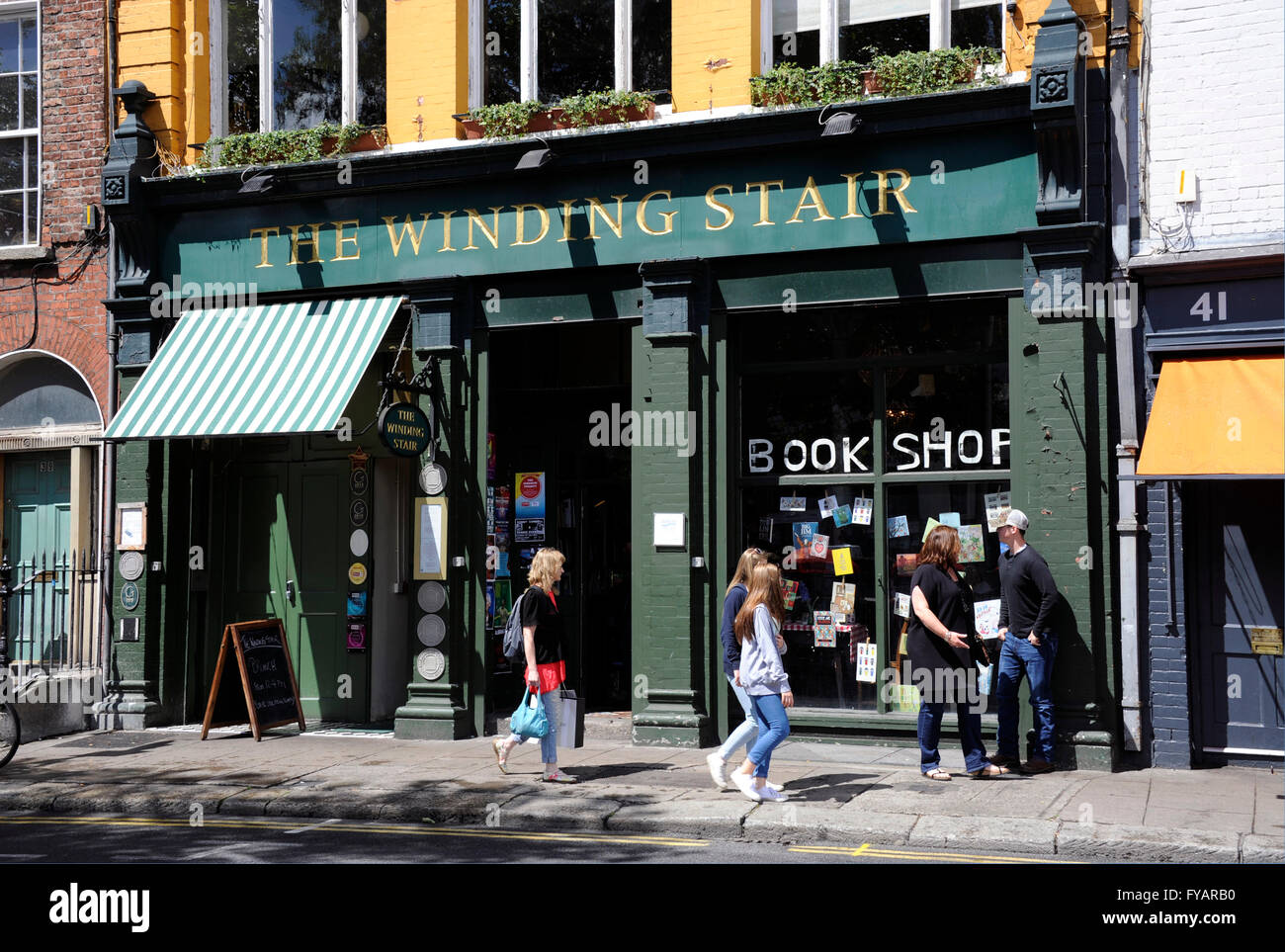 The Winding Stair, book shop in Ormond Quay. Lower, Dublin, Ireland