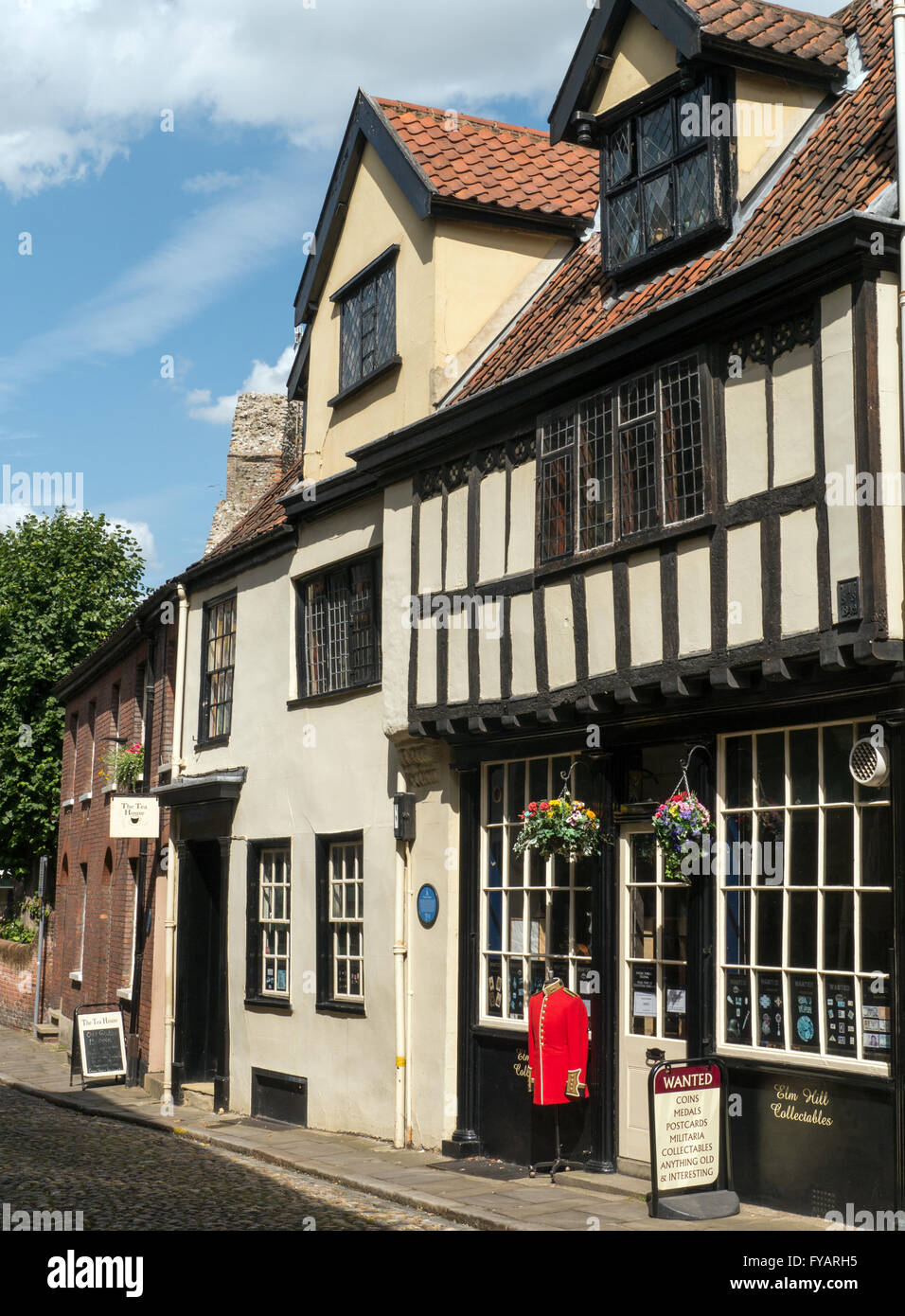 Antique and Collectible Shop in Elm Hill, Norwich, Norfolk, England