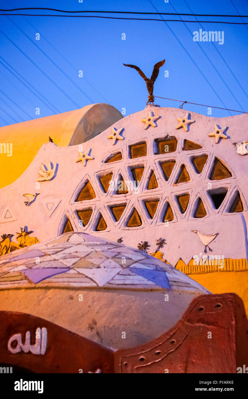 Nubian house, Aswan, Egypt Stock Photo Alamy