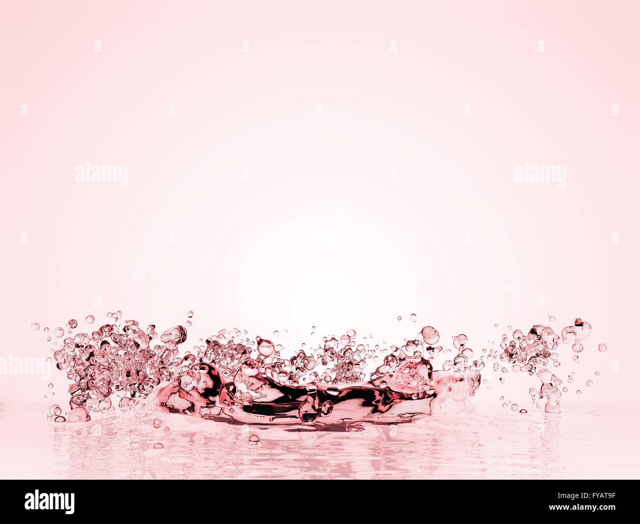 Water splash 3d rendering, light background Stock Photo - Alamy