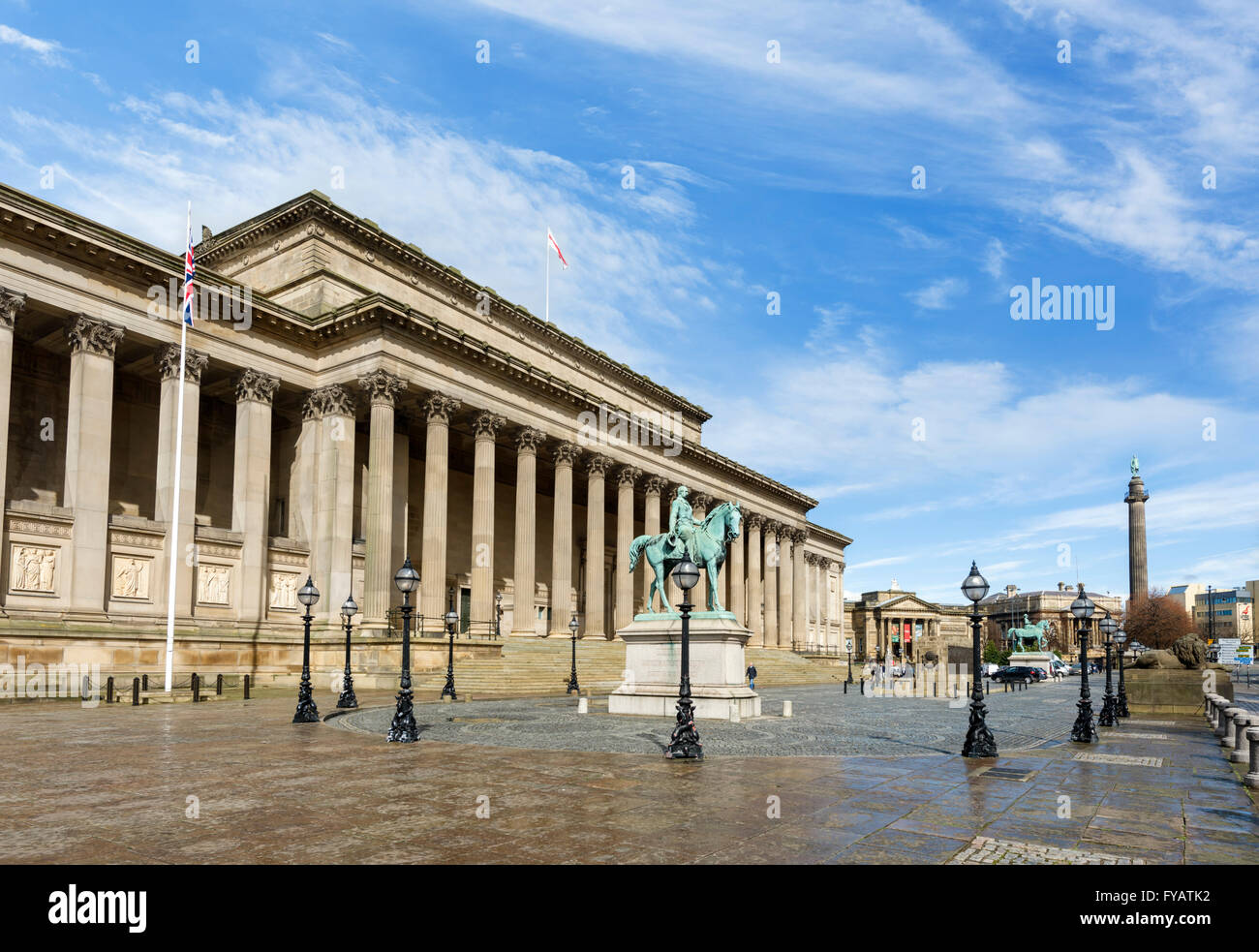 St George's Hall, Lime Street, Liverpool, Merseyside, England, UK Stock Photo