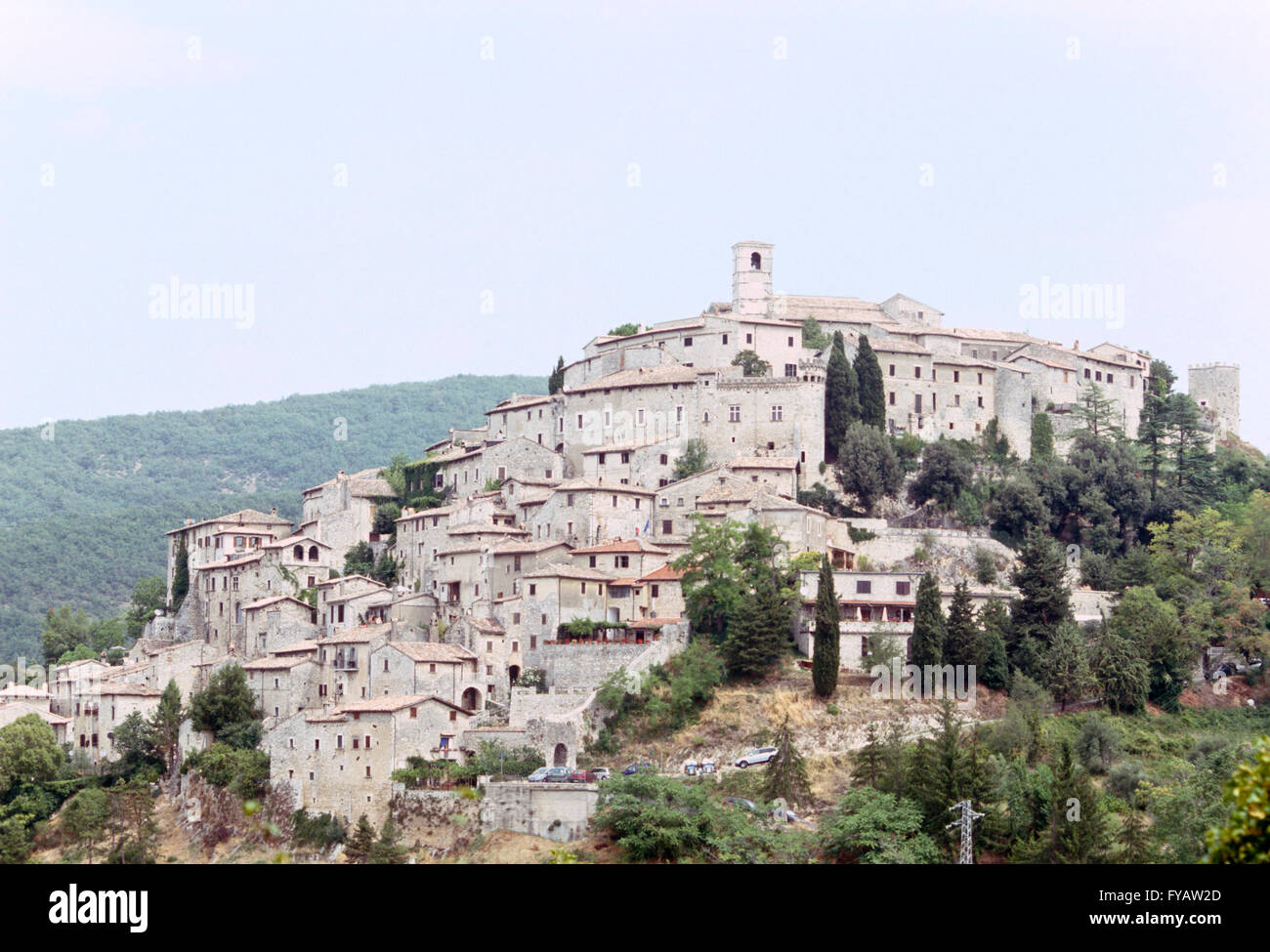 Panorama of Labro in the Italian province of Rieti Laziomedie Stock ...