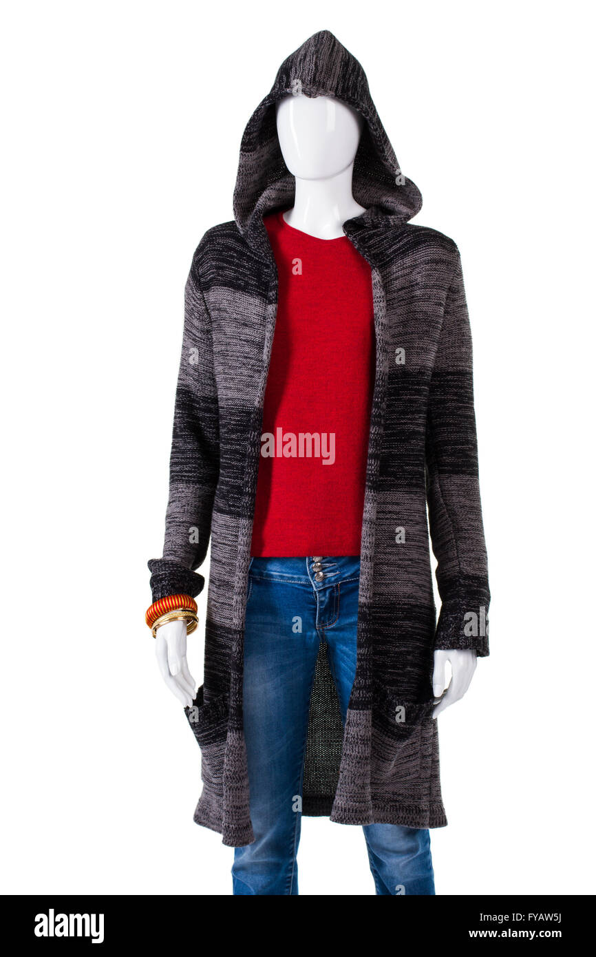 Striped Hooded Sweatshirt