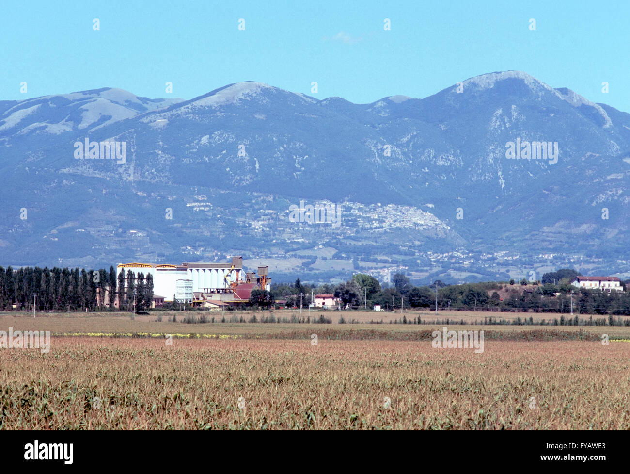 Agrestic landscape in the plain land of Rieti (Latium Stock Photo Alamy