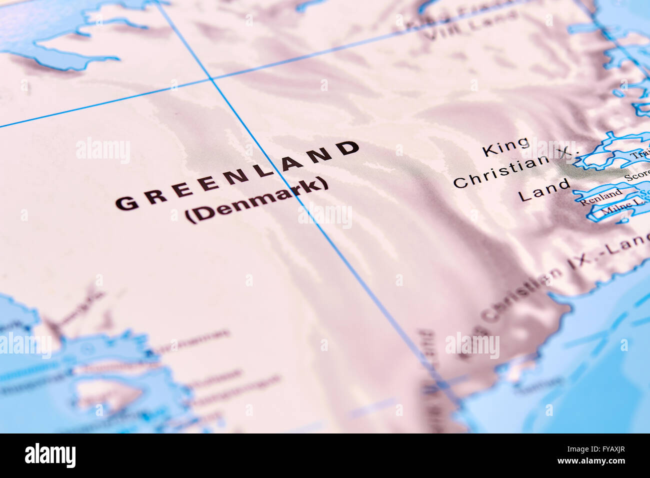 Greenland, Country in North America on the World Map Stock Photo Alamy