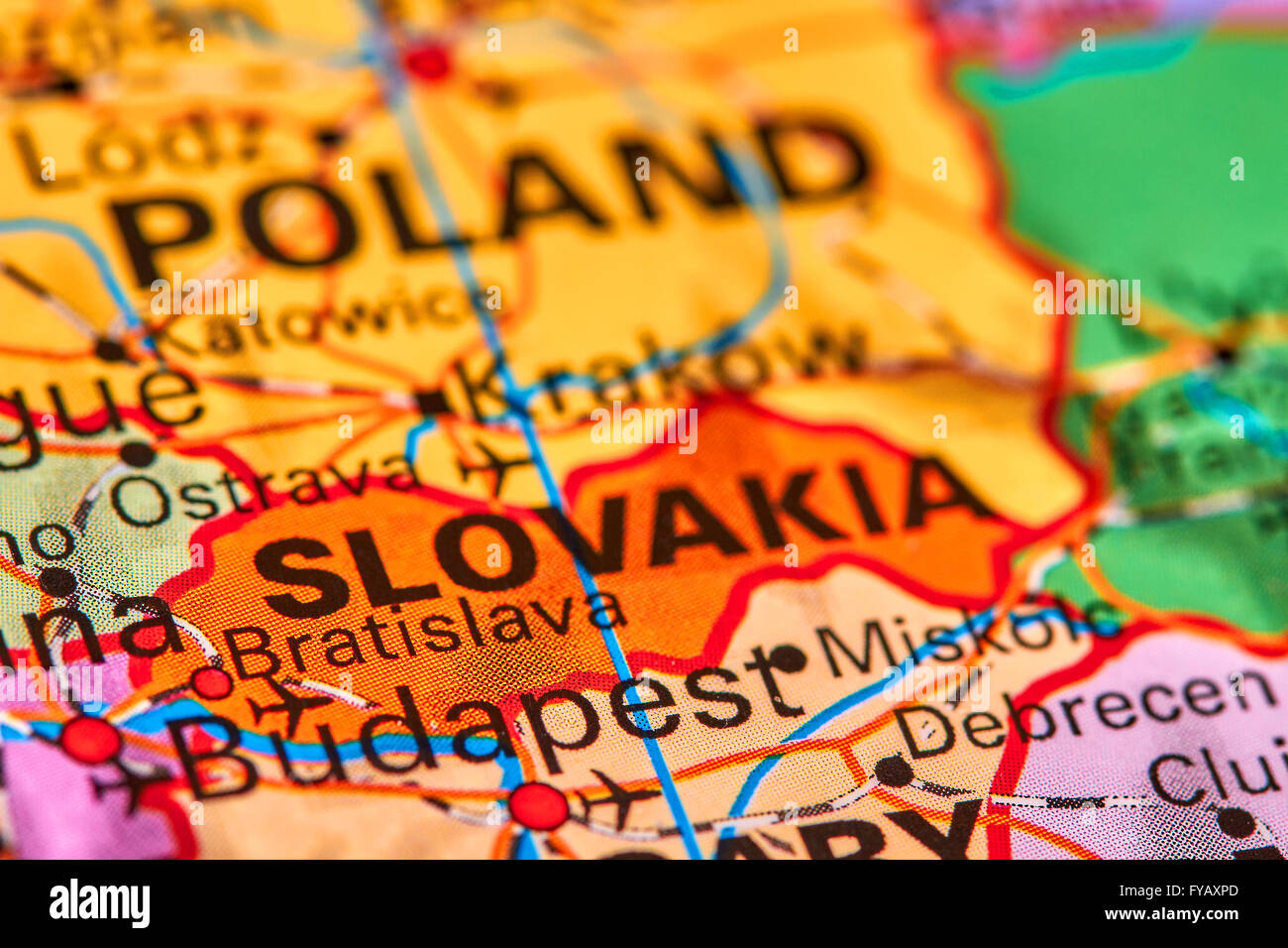 Slovakia Europe Map High Resolution Stock Photography and Images - Alamy