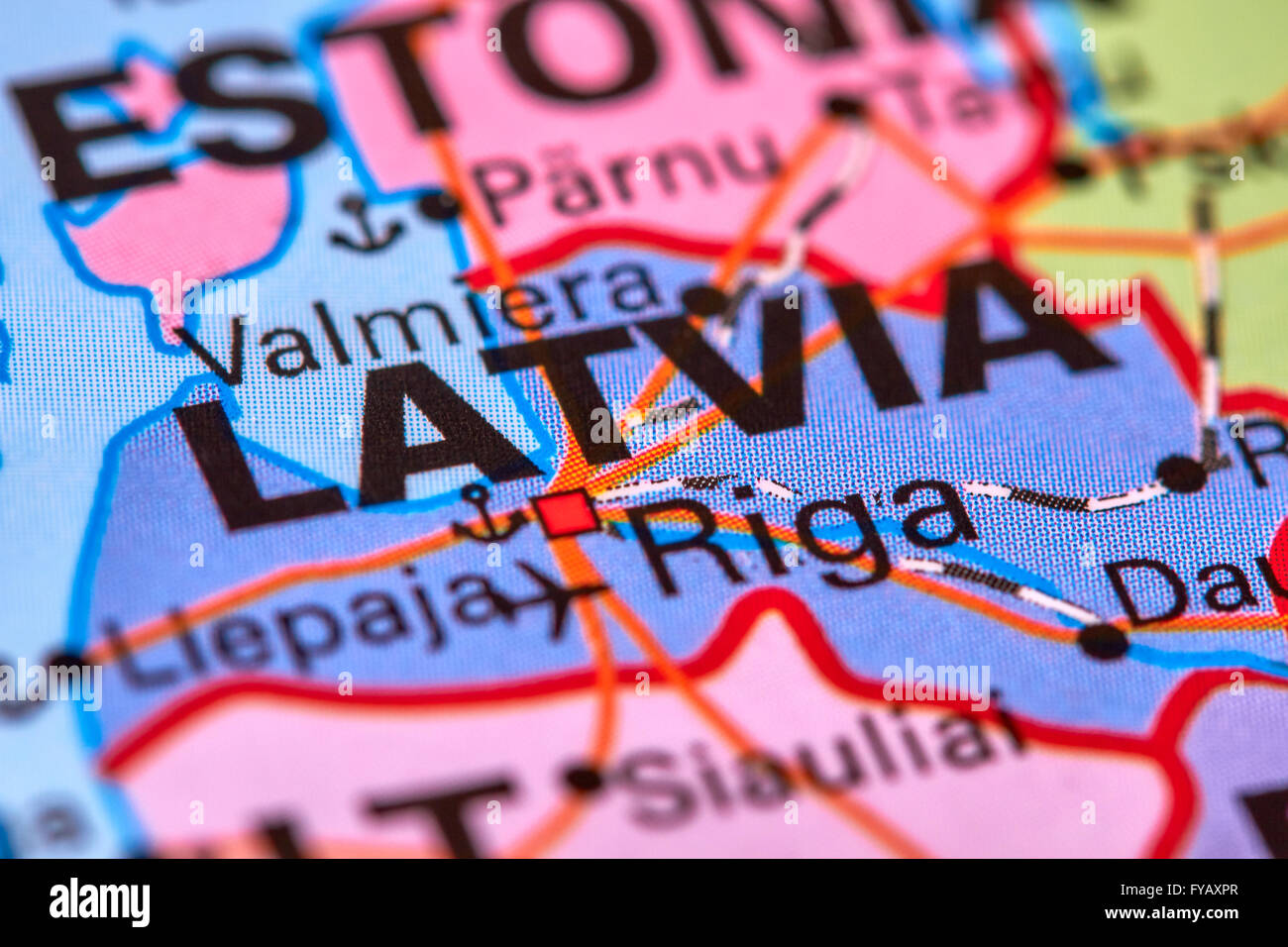 Latvia map hires stock photography and images Alamy