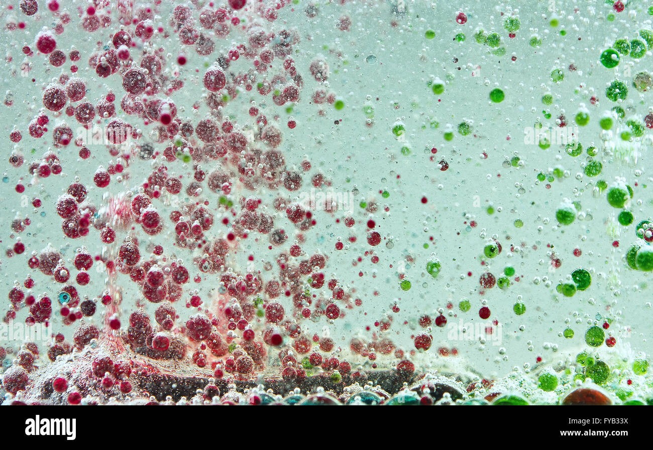 Multi-colored liquid in motion Stock Photo