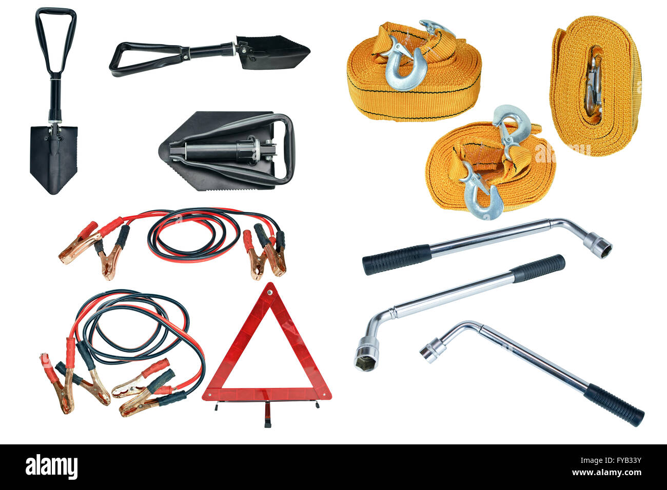 Elements of the essentials for a passenger car Stock Photo Alamy