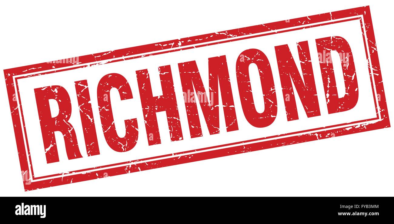 Richmond red square grunge stamp on white Stock Vector Image & Art - Alamy