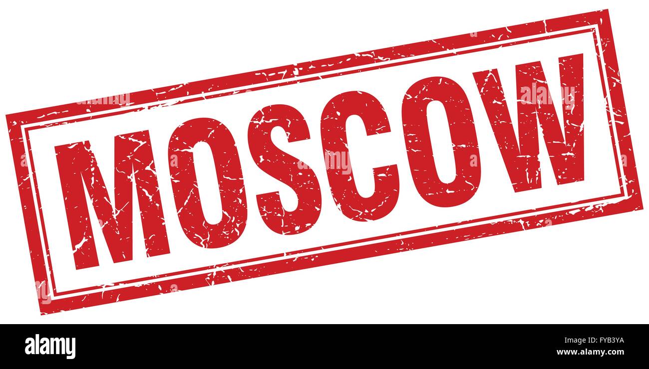 Moscow red square grunge stamp on white Stock Vector Image & Art - Alamy