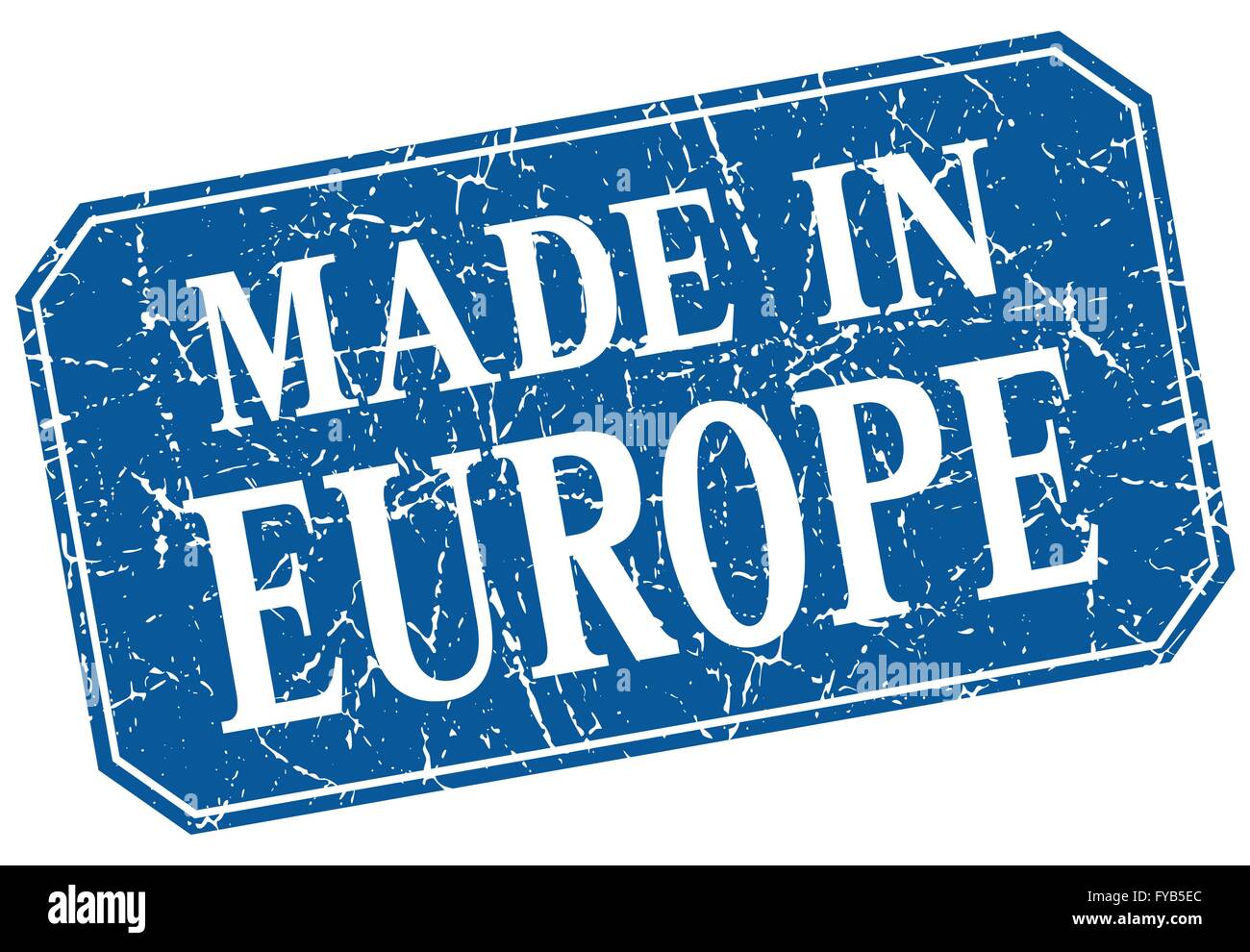 made in europe blue square grunge stamp Stock Vector Image & Art - Alamy