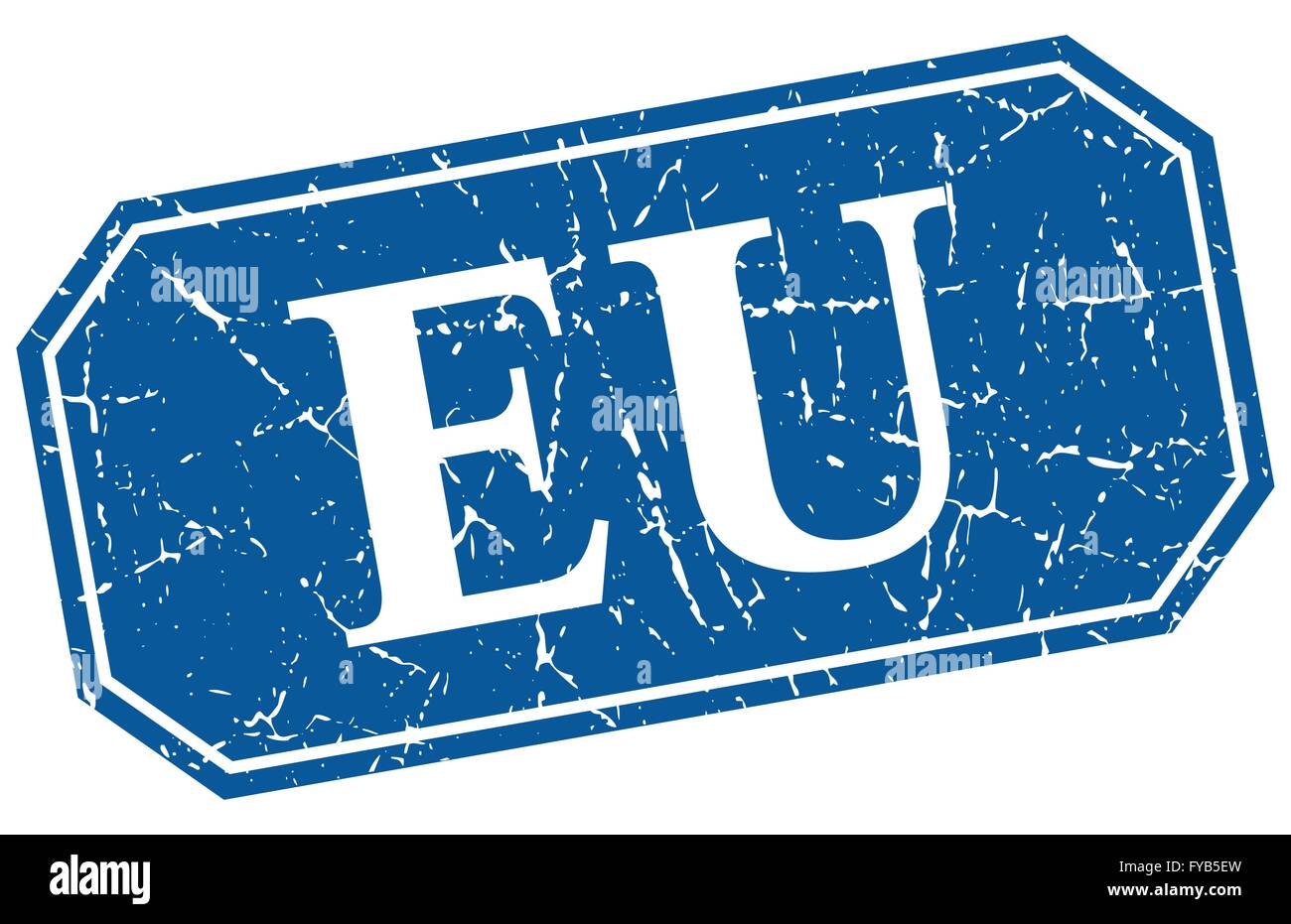 eu blue square grunge retro style sign Stock Vector Image & Art - Alamy