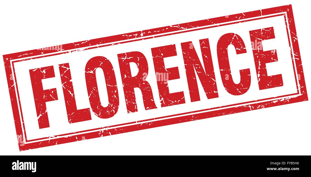 Florence red square grunge stamp on white Stock Vector Image & Art - Alamy