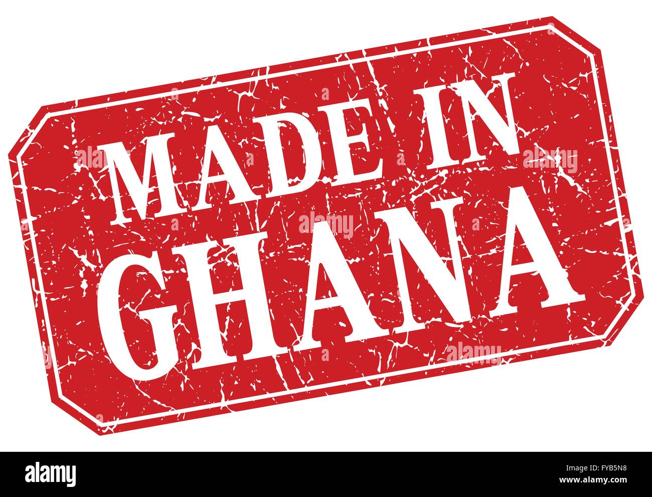 made in Ghana red square grunge stamp Stock Vector Image & Art - Alamy