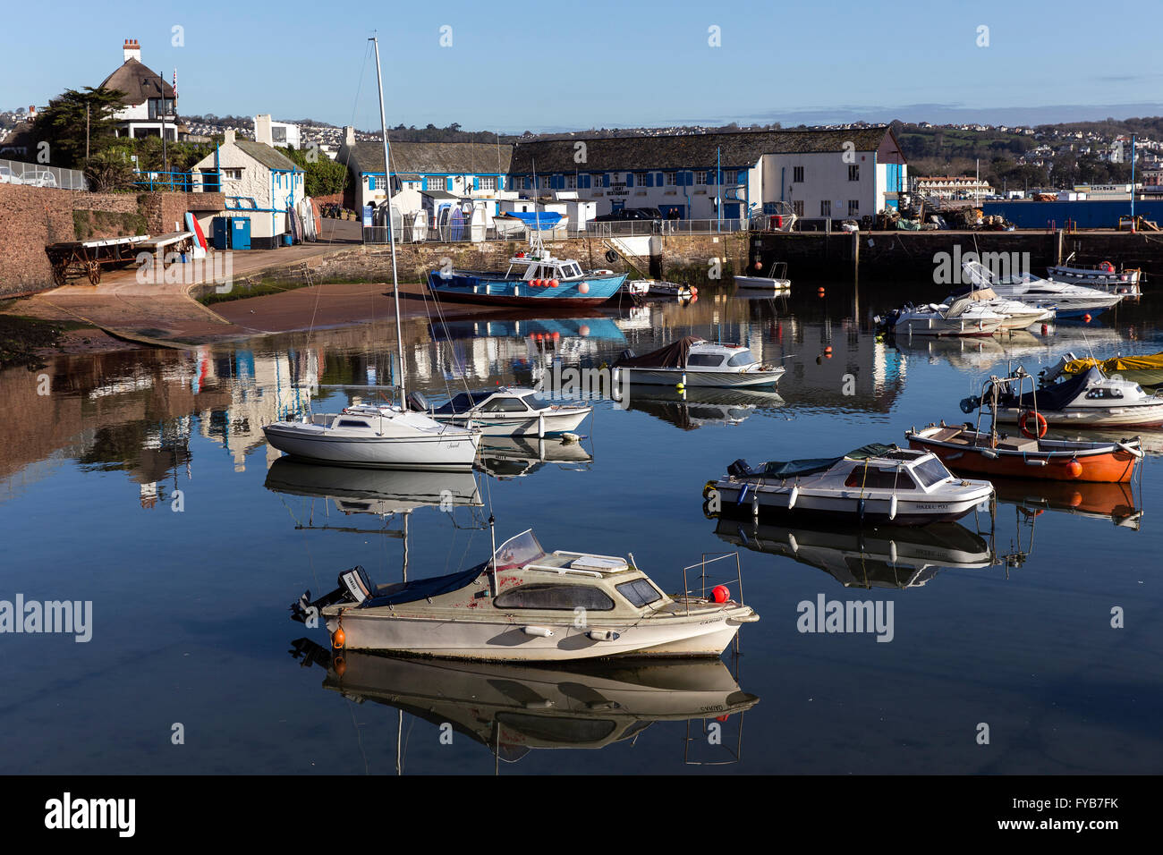paignton inner harbour,paignton, uk, photo, inspirational, travel, sunny, scenery, england, english, views, gb, outdoors, britis Stock Photo