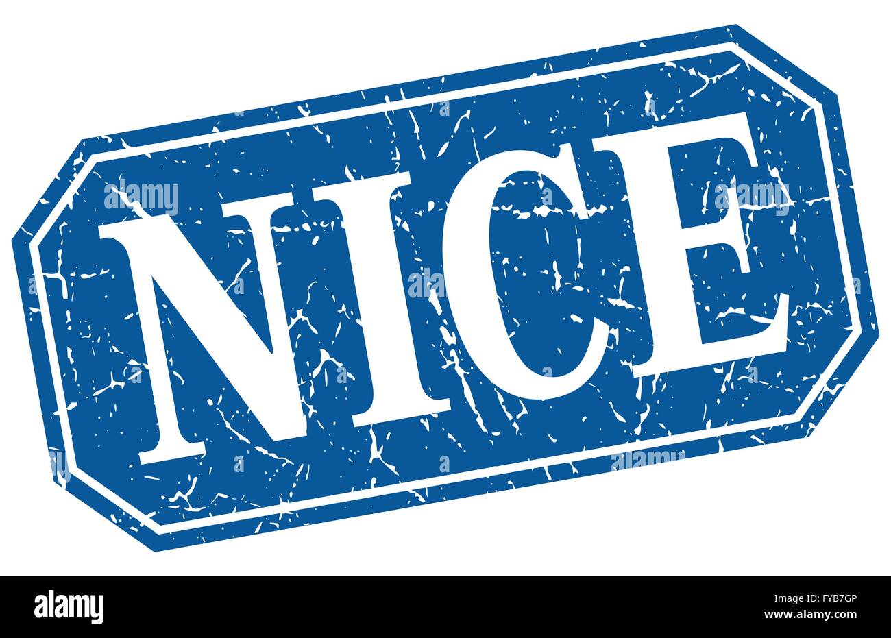 Nice blue square grunge retro style sign Stock Vector Image & Art - Alamy