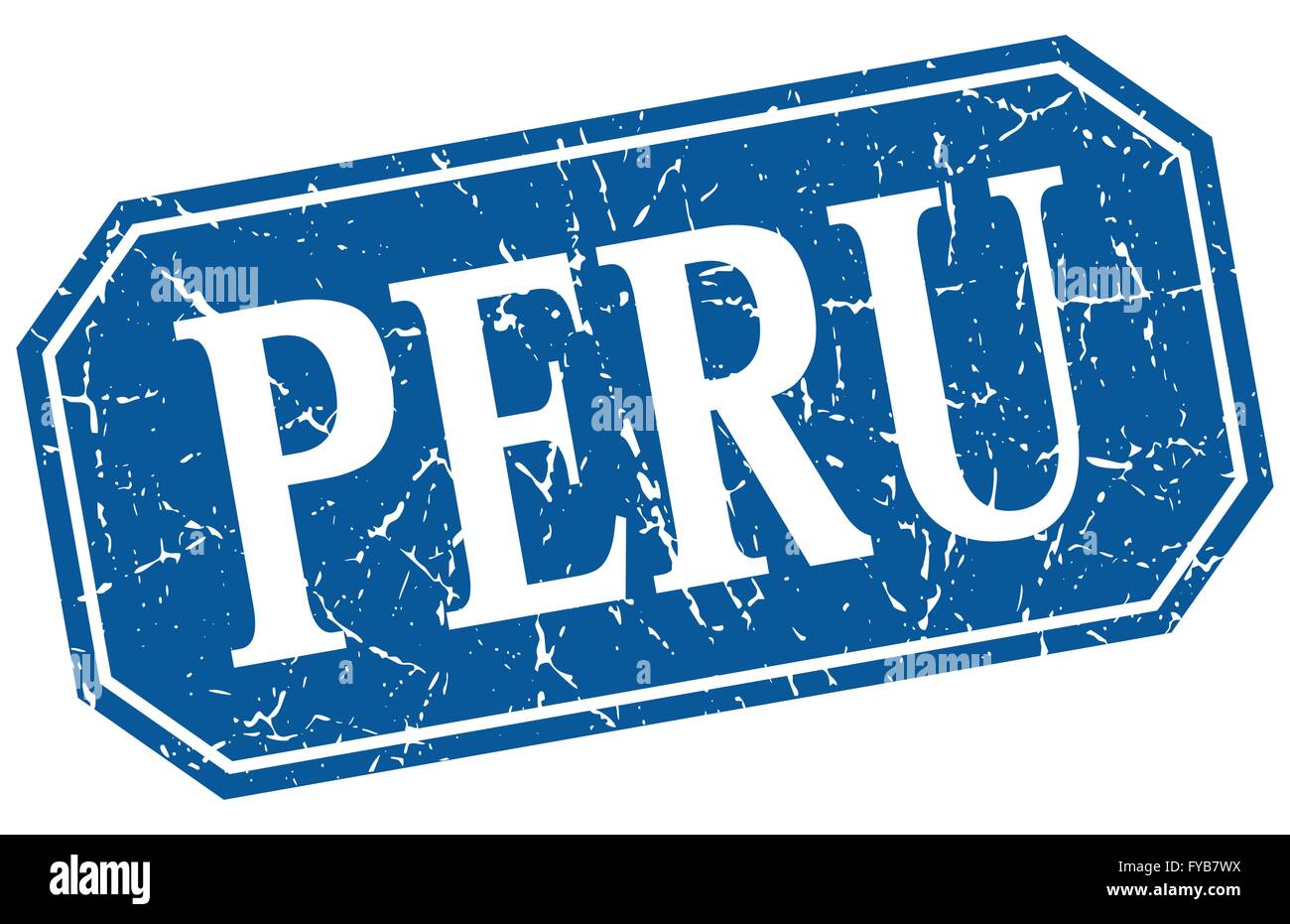 Peru blue square grunge retro style sign Stock Vector Image & Art - Alamy