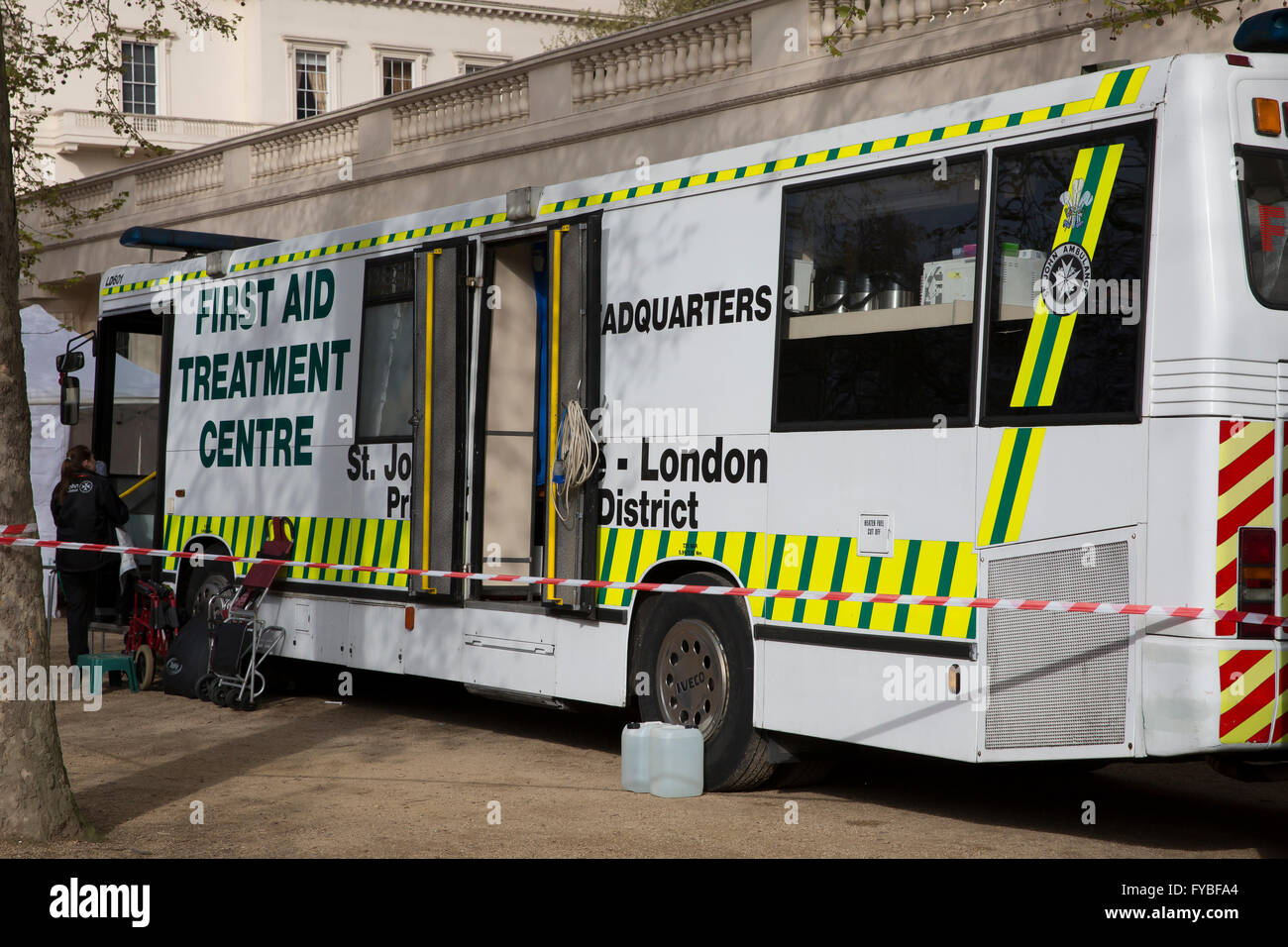 The Mall,London,UK,24th April 2016,First Aid Treatment centre in the ...