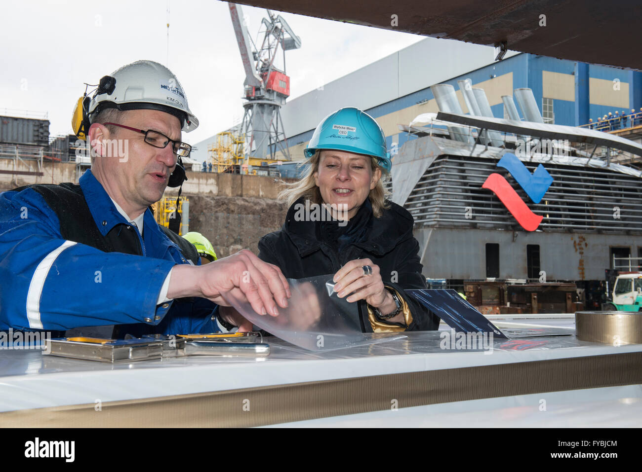 Turku Finland 25th Apr 2016 Tui Cruises Ceo Wybcke Meier