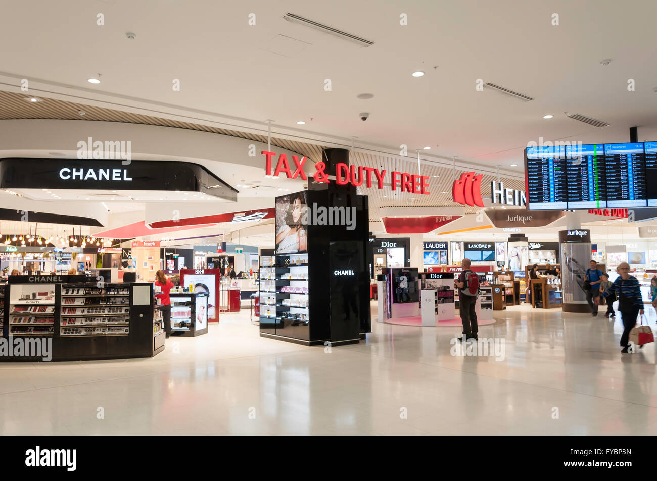 Heinemann Tax & Duty Free Store, Sydney Kingsford Smith Airport, Mascot, Sydney, New South Wales, Australia Stock Photo
