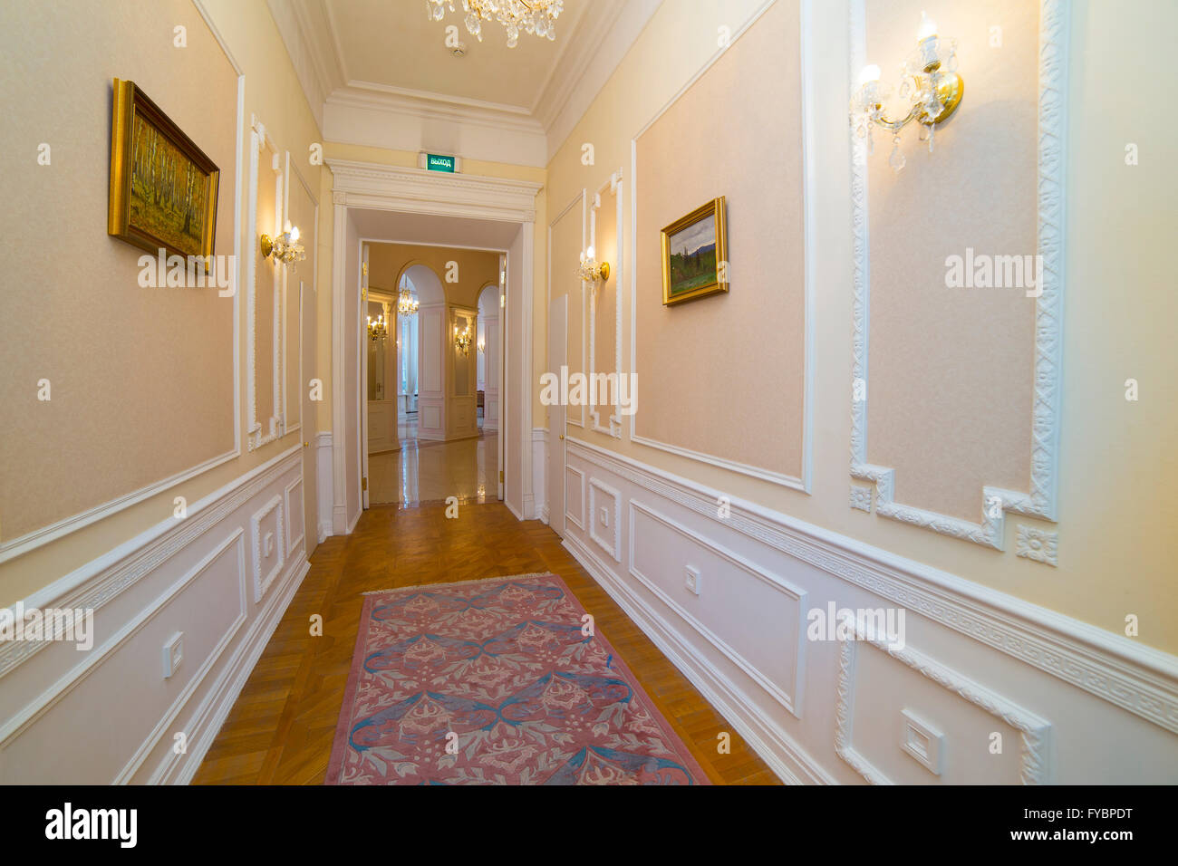 Classic Mansion Interiors Corridor With Pictures Moscow