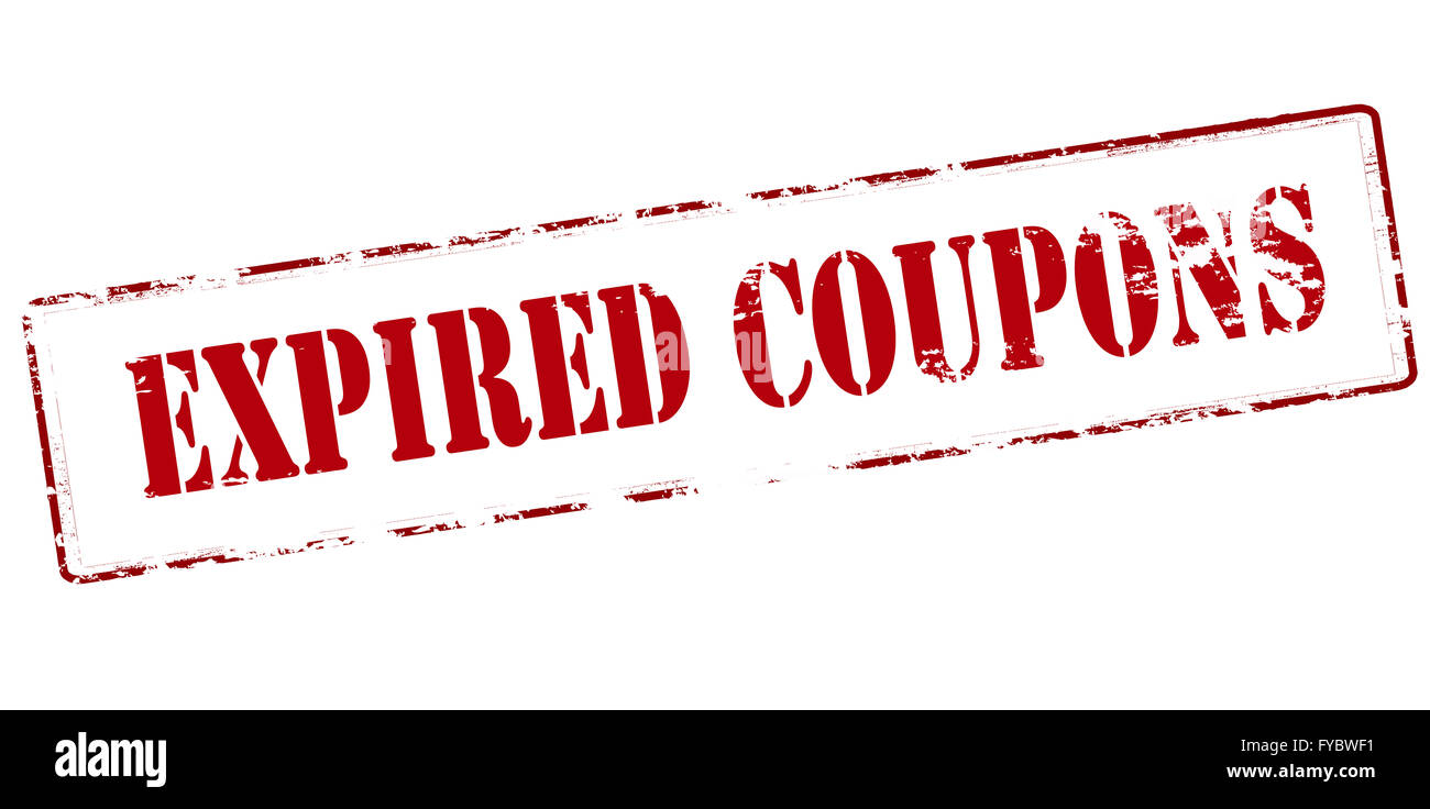 Rubber stamp with text expired coupons inside, vector illustration