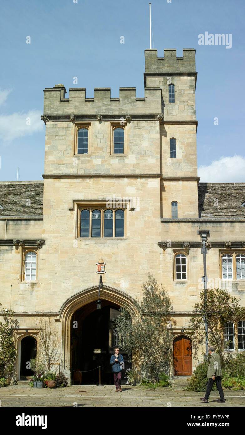 One of the colleges of the university of oxford hi res stock