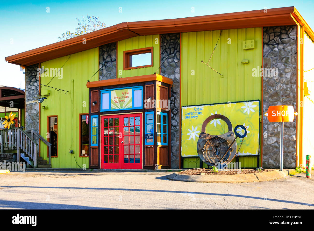 The Art and Invention Gallery co-op building in the Five Points