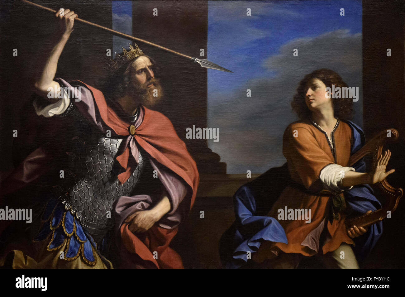 Guercino Giovan Francesco Barbieri (15911666), Saul Tries to Kill