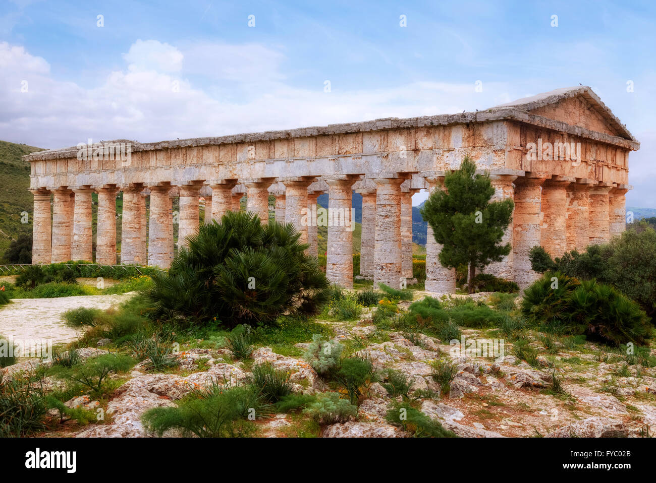 Segesta, Calatafimi, Trapani, Sicily, Italy Stock Photo