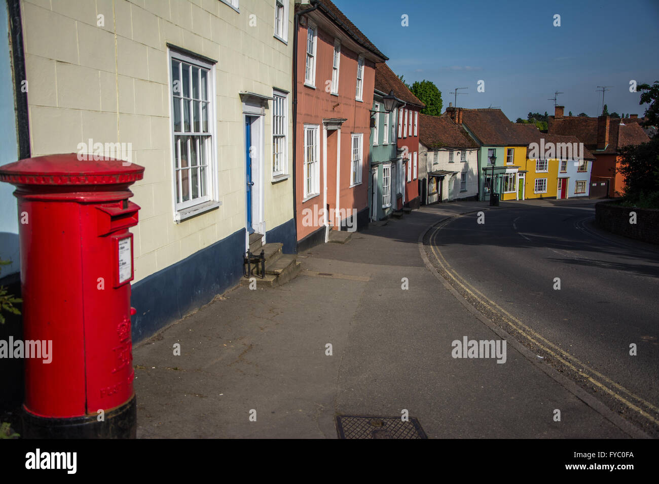 Colourful houses in Thaxted, Essex, England Stock Photo Alamy
