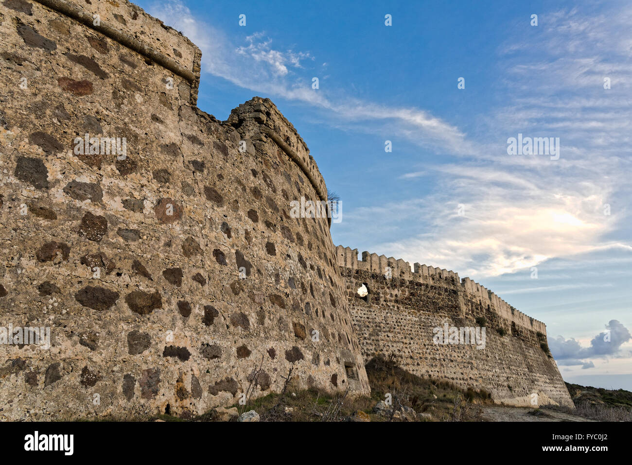 View of the Antimachia castle in Kos island, Greece Stock Photo
