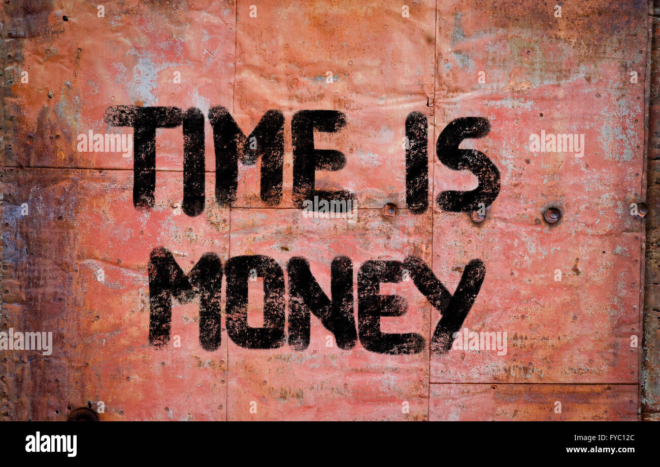 Time Is Money Concept Stock Photo - Alamy